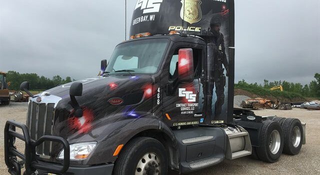 Carrier Supports Police with Special Wrapped Truck